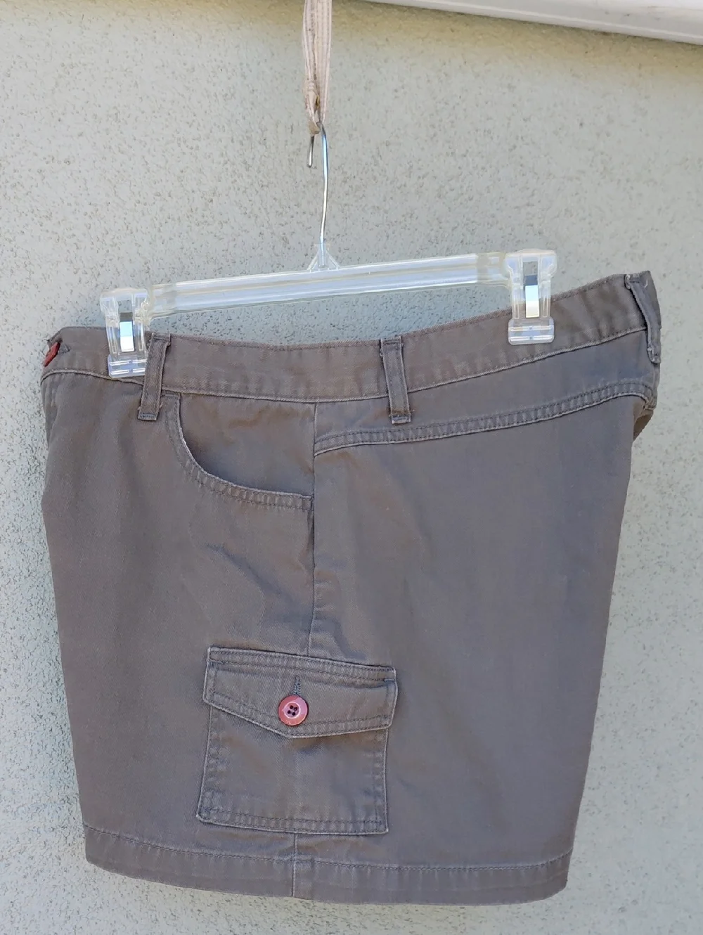 Vintage 80s Olive High-rise Cargo Shorts Juniors 13